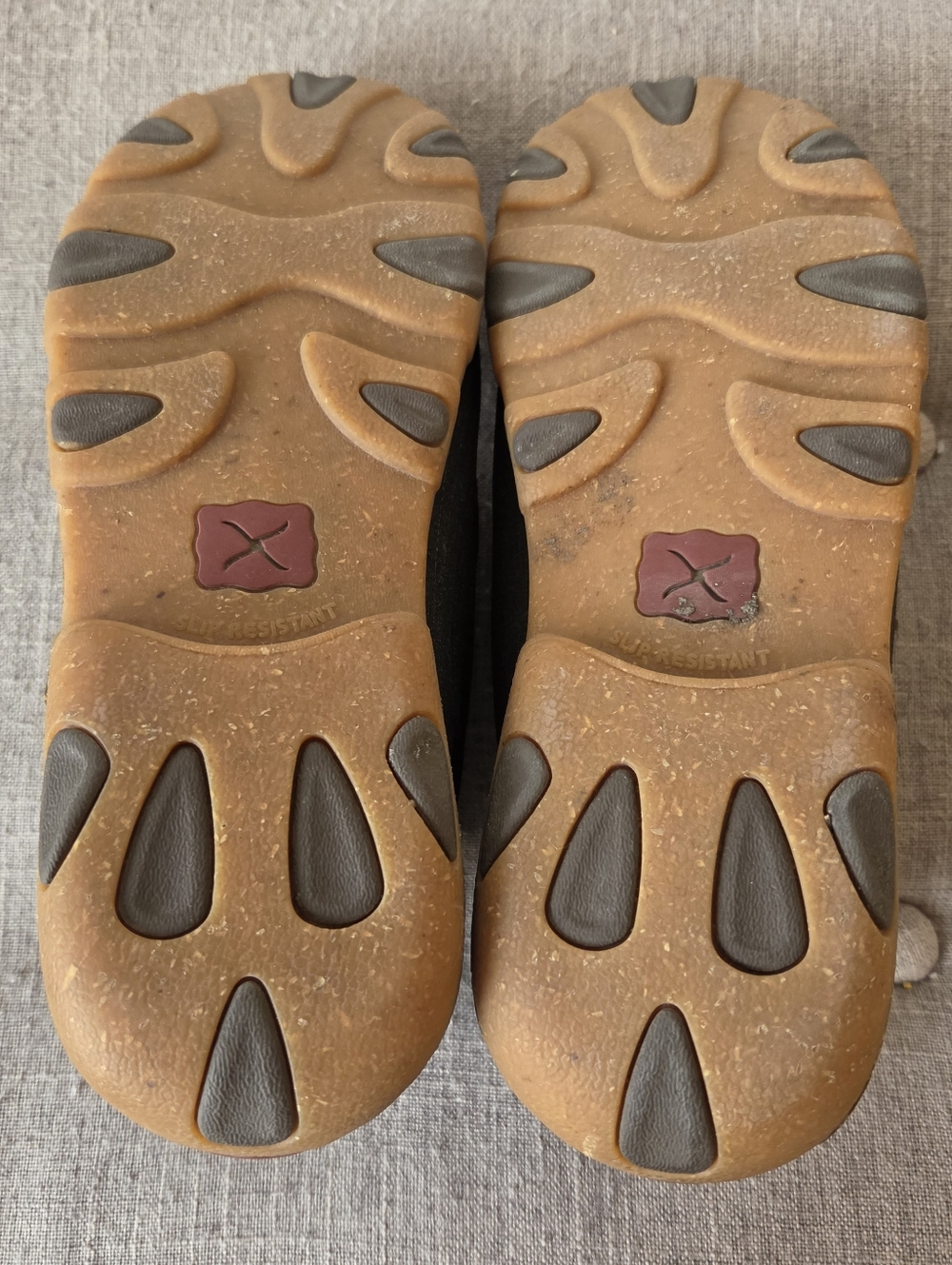 Twisted X Womens Chukka Driving Mocs, 9.5 Charcoal/Brown Water Resistant Leather - Picture 7 of 10